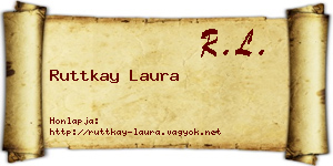 Ruttkay Laura névjegykártya
